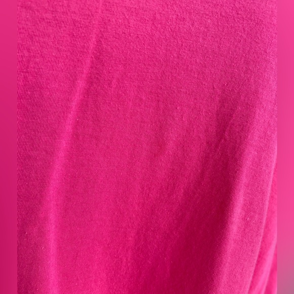 Hot pink long sleeve hooded t shirt - Picture 7 of 7